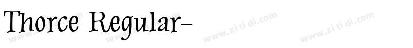 Thorce Regular字体转换